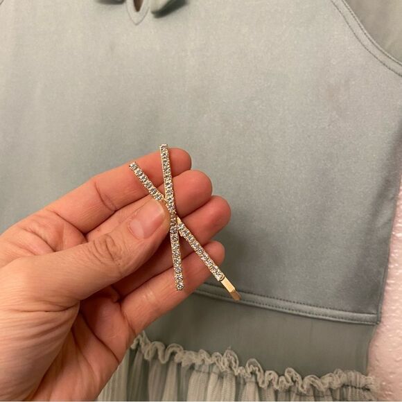 Weissman dance costume sage green modest Just As I Am
13835 tulle skirt XLC - Picture 4 of 13